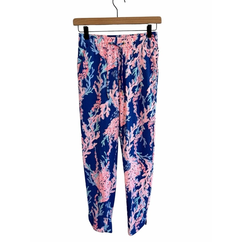 Lilly Pulitzer Womens Emora Knit Pants Size XXS Preppy Resort Hamptons Beachy